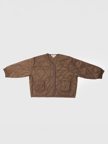 Maru + Bo Átmeneti dzseki 'LIGHT PADDED KIMONO JACKET WITH STITCHING' - barna