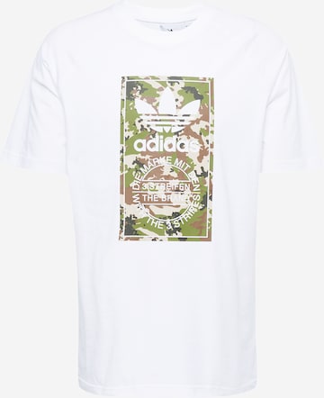 ADIDAS ORIGINALS Shirt 'CAMO TONGUE' in White: front