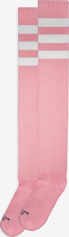 Chaussettes montantes 'Bubblegum - Ultra High' American Socks en rose : devant