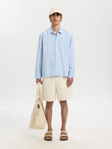 SELECTED - Ajuste confortable Camisa 'SLHMurray' en azul