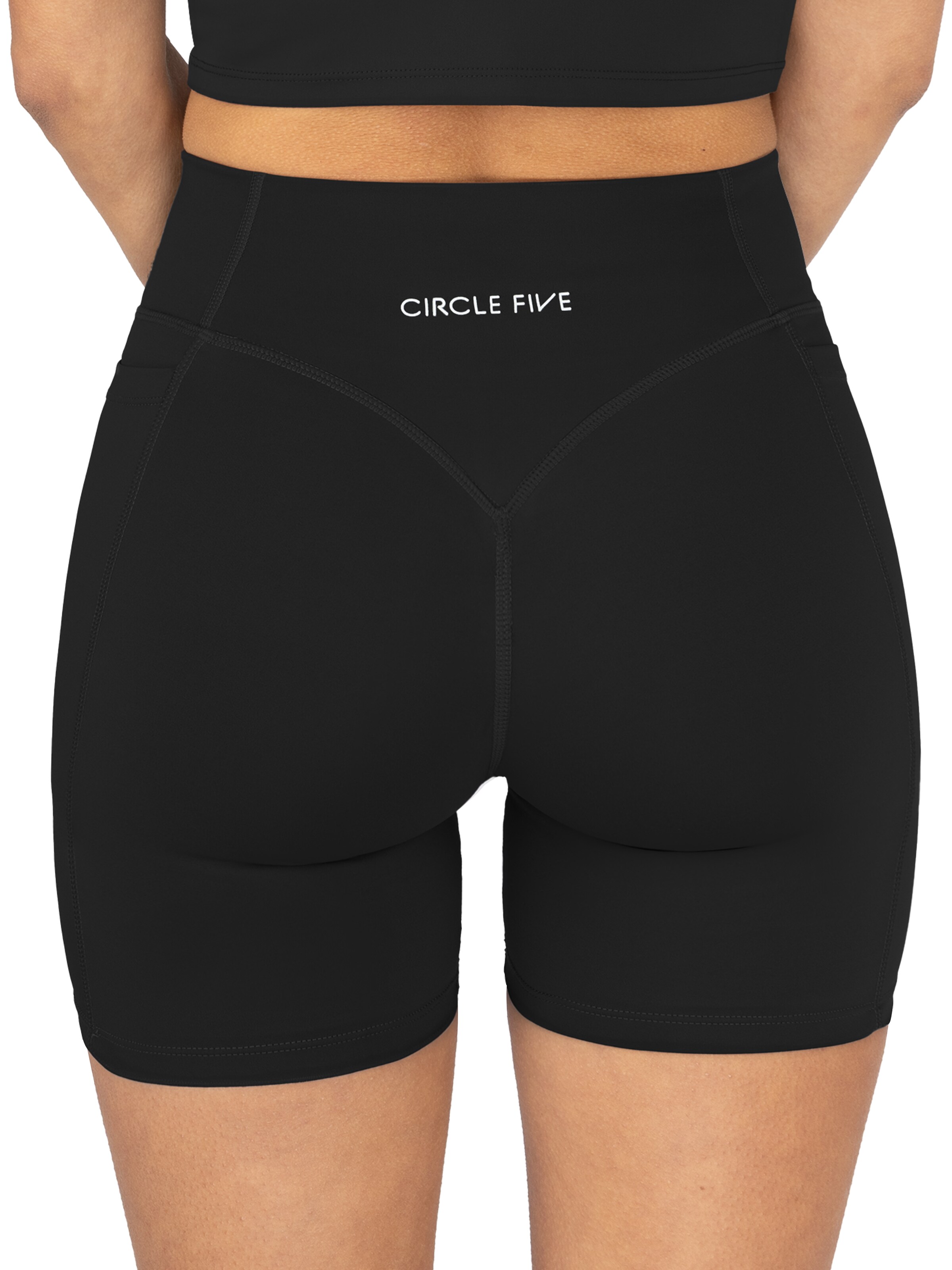 Circle Five Slimfit Sporthose in Schwarz