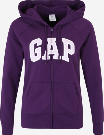 GAP Sweat jacket 'FASH' in Purple: front