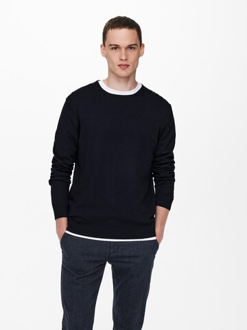 Pull-over 'Wyler' Only & Sons en bleu : devant