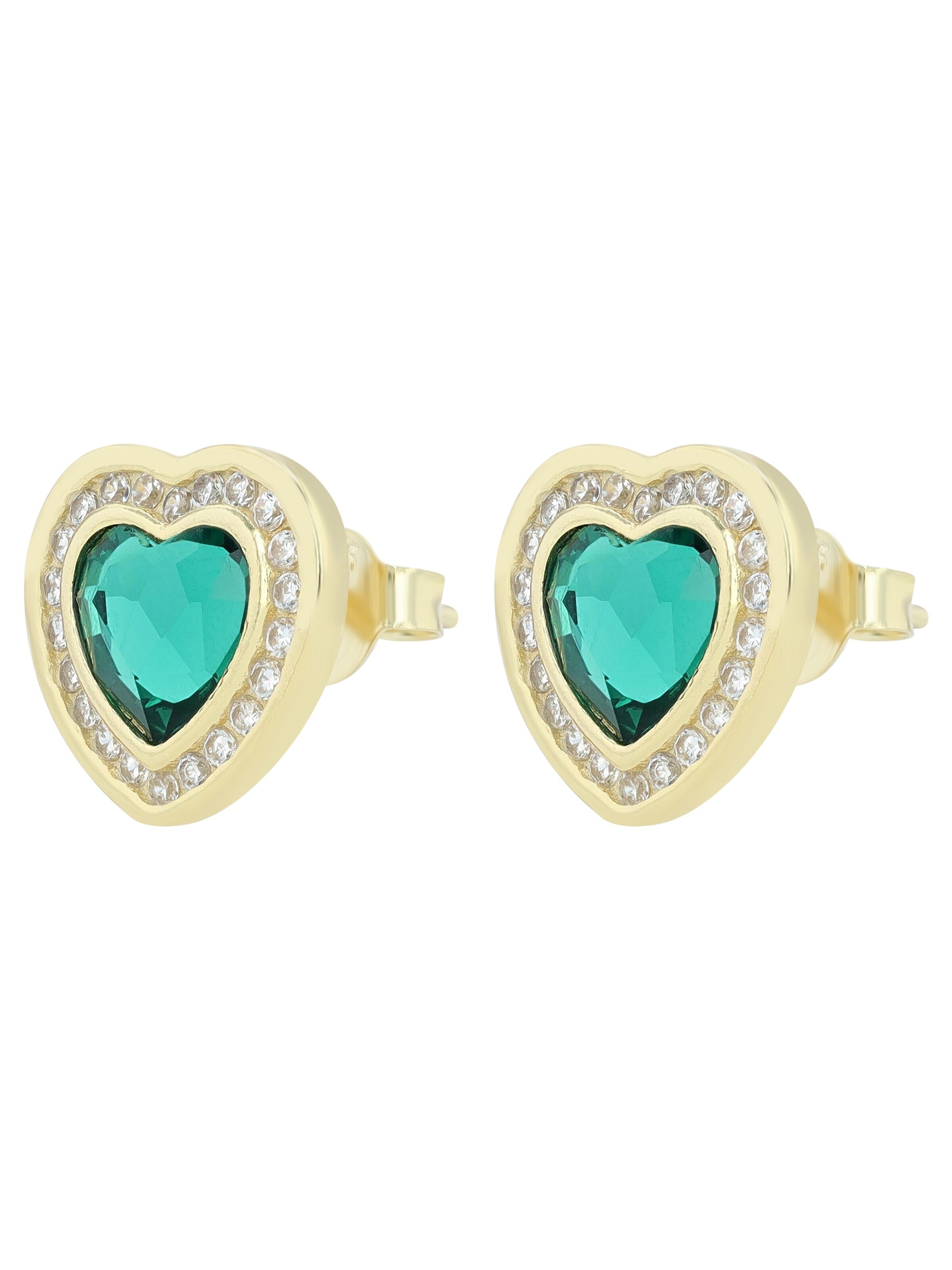 Akzent Earrings '"Alvira" aus 925 Sterlingsilber, rhodiniert, langlebig' in Gold