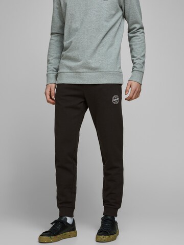 JACK & JONES Zwężany krój Spodnie 'Gordon Shark' w kolorze czarny: przód