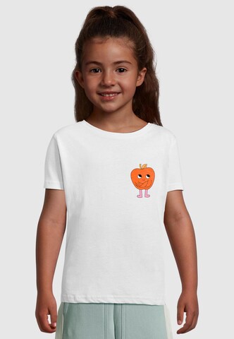 Merchcode T-Shirt 'Apple' in Weiß: Vorderseite