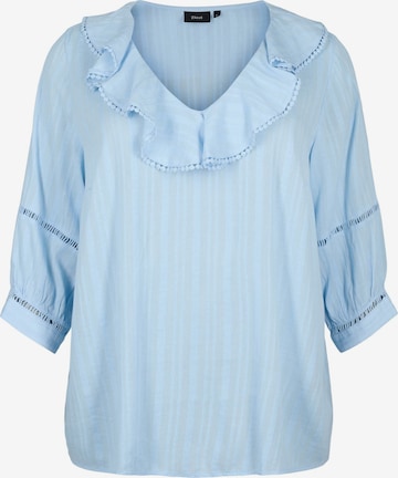 Zizzi - Blusa 'GLORIA' em azul: frente