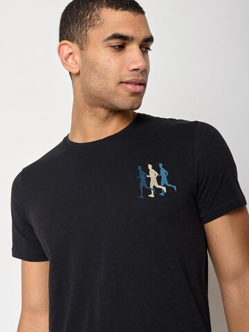 GREENBOMB Shirt 'Running' in Black
