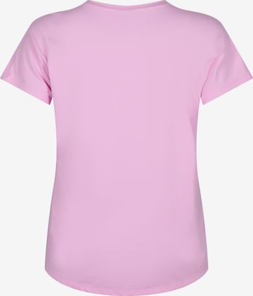 Active by Zizzi Sportshirt 'Abasic' in Pink