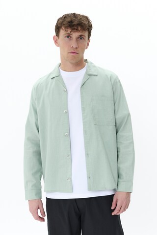 Matinique Regular fit Button Up Shirt 'Barto' in Green: front