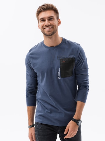 Ombre Shirt 'L130' in Blau: Vorderseite