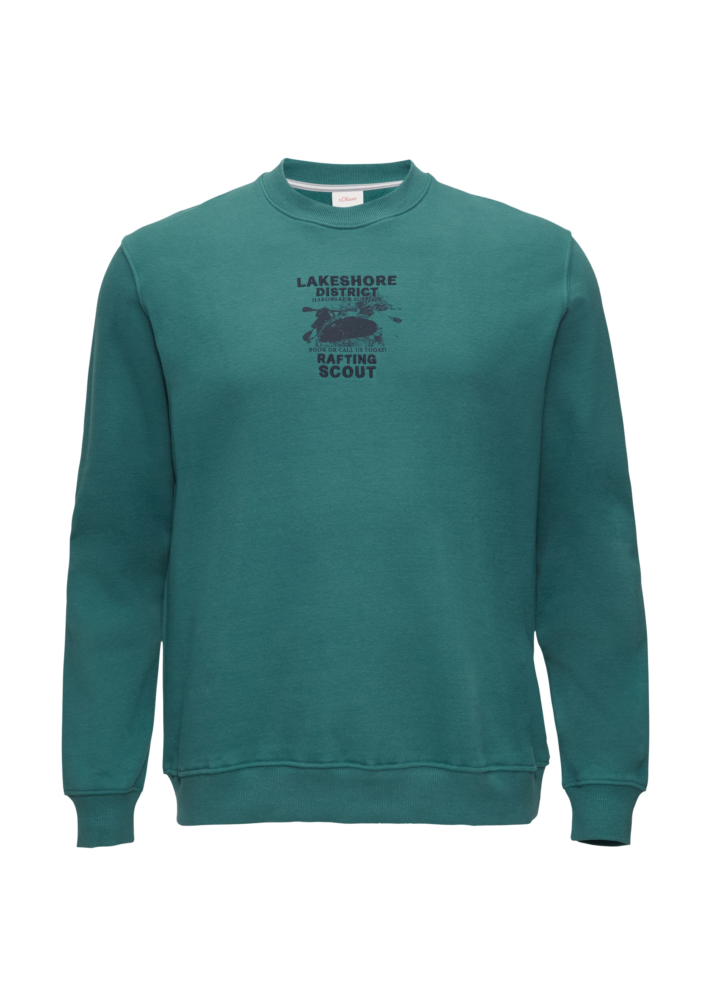 s.Oliver Red Label Big & Tall Sweatshirt in Grün: Vorderseite