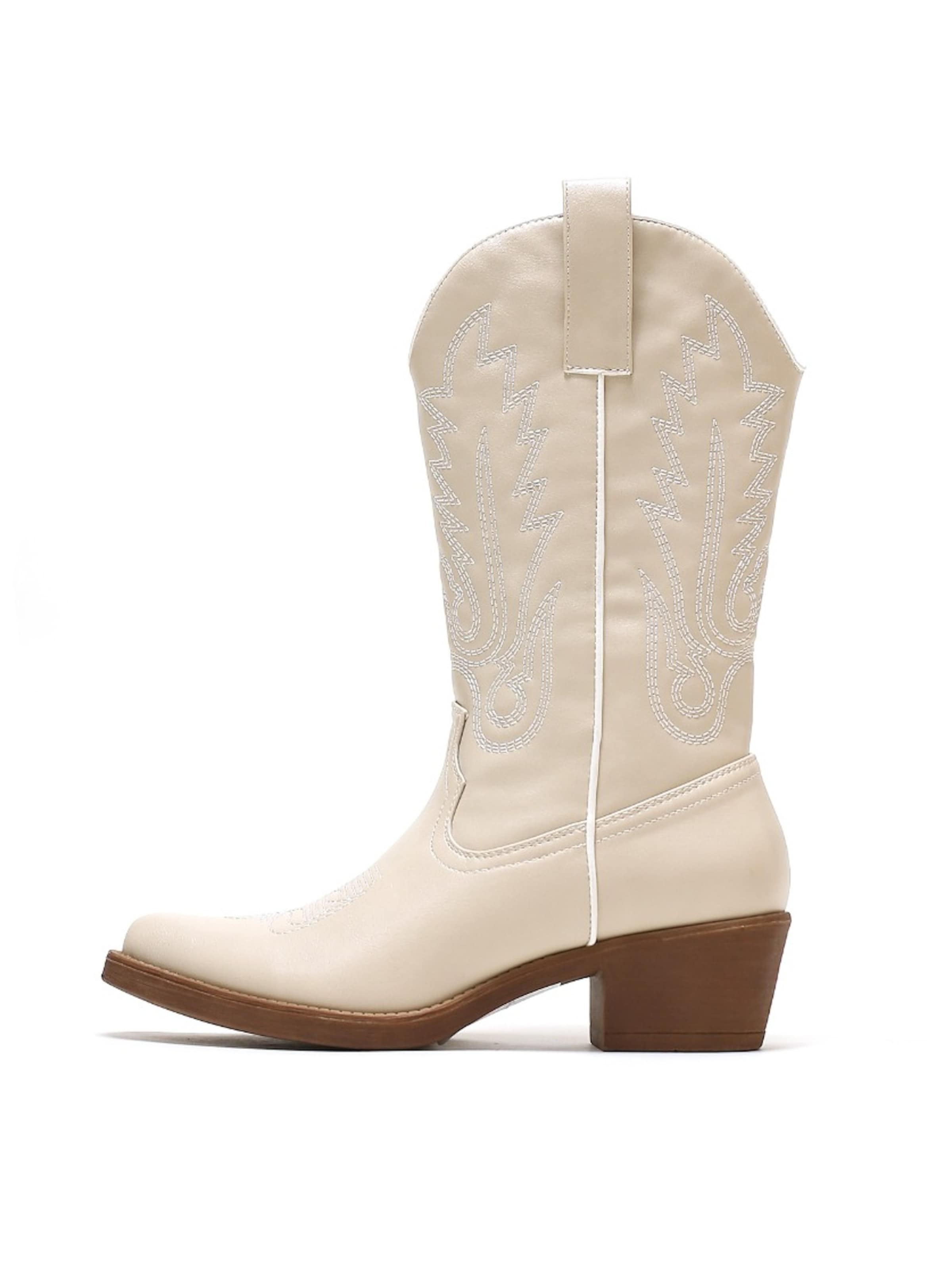 Bottes de cowboy Smile Favorites en beige : devant