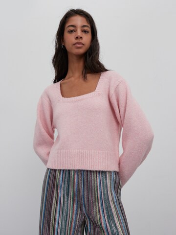 Pull-over 'Regine' EDITED en rose : devant