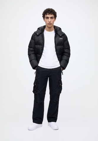 Vintage Industries - regular Pantalón cargo 'Rico' en negro: frente