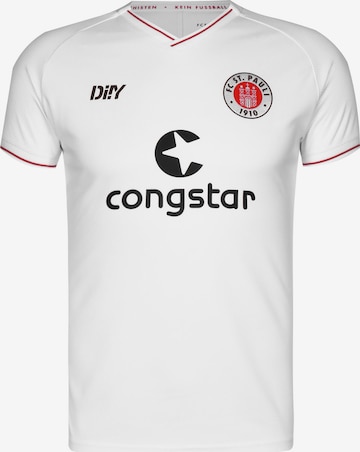 Maglia trikot 'Away' di FC St. Pauli in bianco: frontale