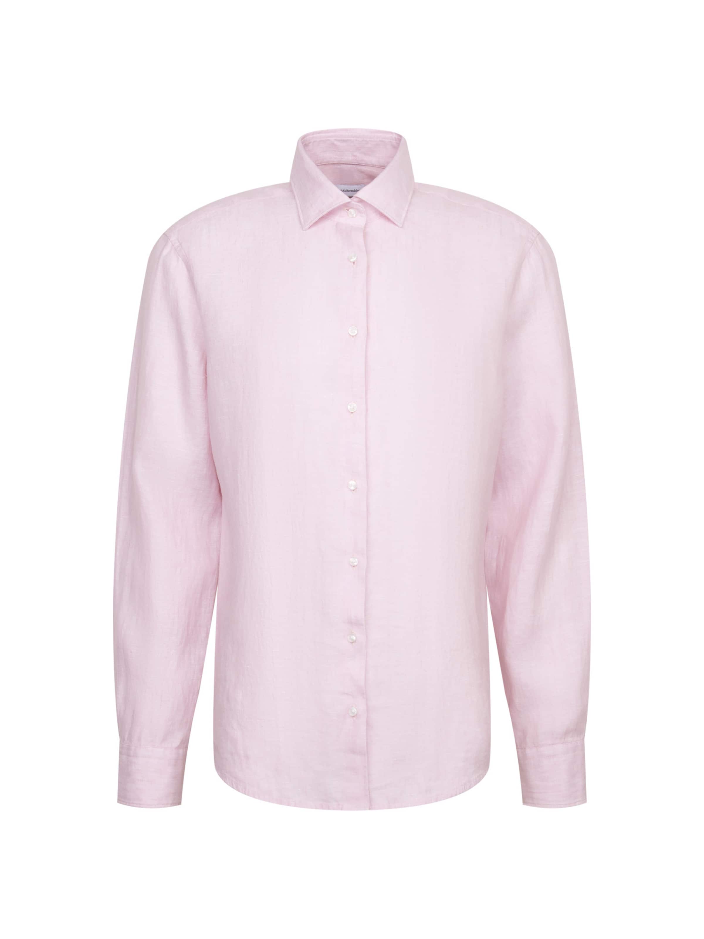 Chemise 'SMART LINEN' SEIDENSTICKER en rose : devant