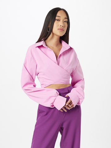 Misspap - Blusa em rosa: frente