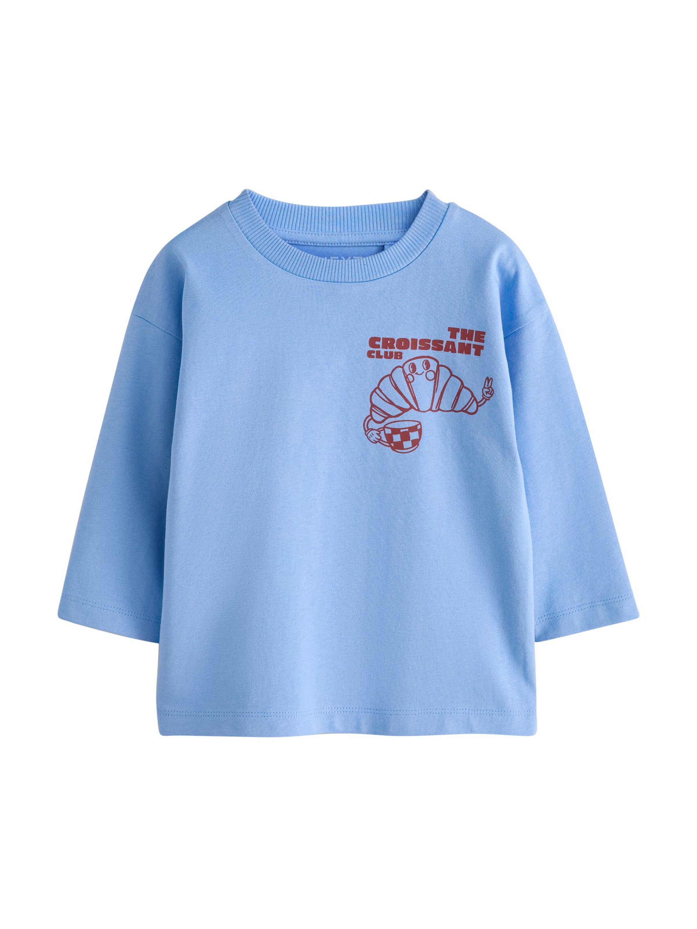 Next Shirt in Blau: Vorderseite