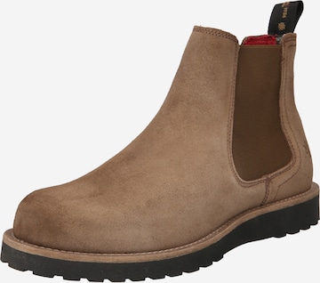 The Original 1936 Copenhagen Chelsea boots 'The Zune' in Bruin: voorkant