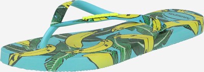 Flip-flops 'SUMMER' HAVAIANAS pe albastru aqua / galben / verde, Vizualizare produs