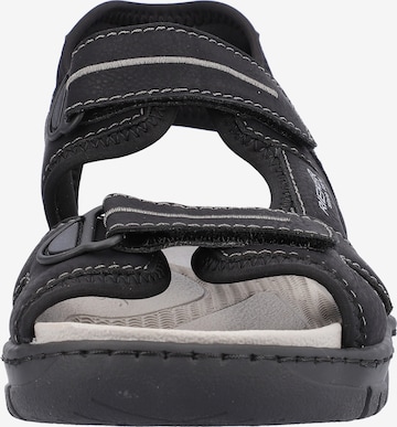 Rieker Hiking Sandals in Black