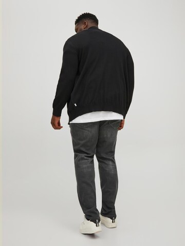 Coupe slim Jean 'Glenn' Jack & Jones Plus en noir