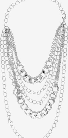 COLLEZIONE ALESSANDRO Necklace 'Luxe' in Silver: front