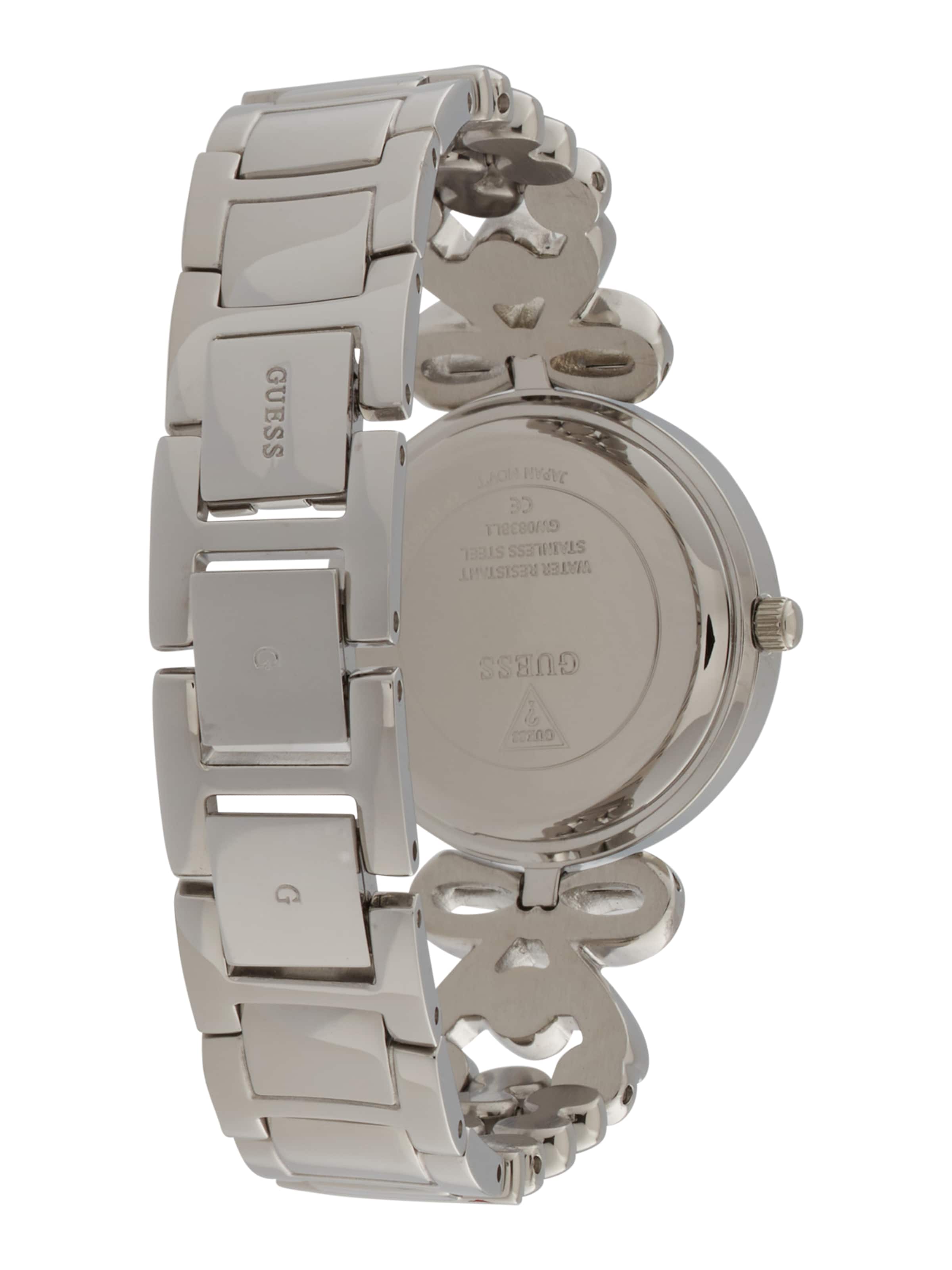 Ceas analogic 'Ribbon' de la GUESS pe argintiu