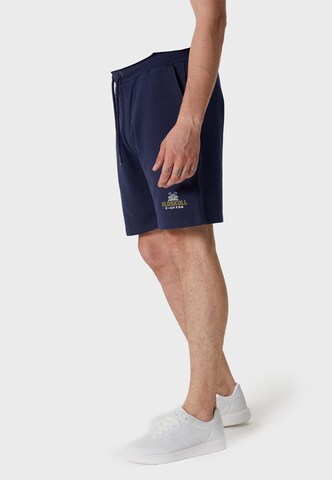 Oldskull Regular Workout Pants 'Basic Osk Samurai Logo' in Blue