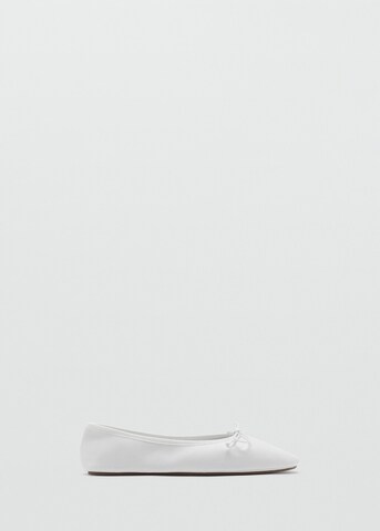 MANGO Ballerina 'Suave' in Weiß