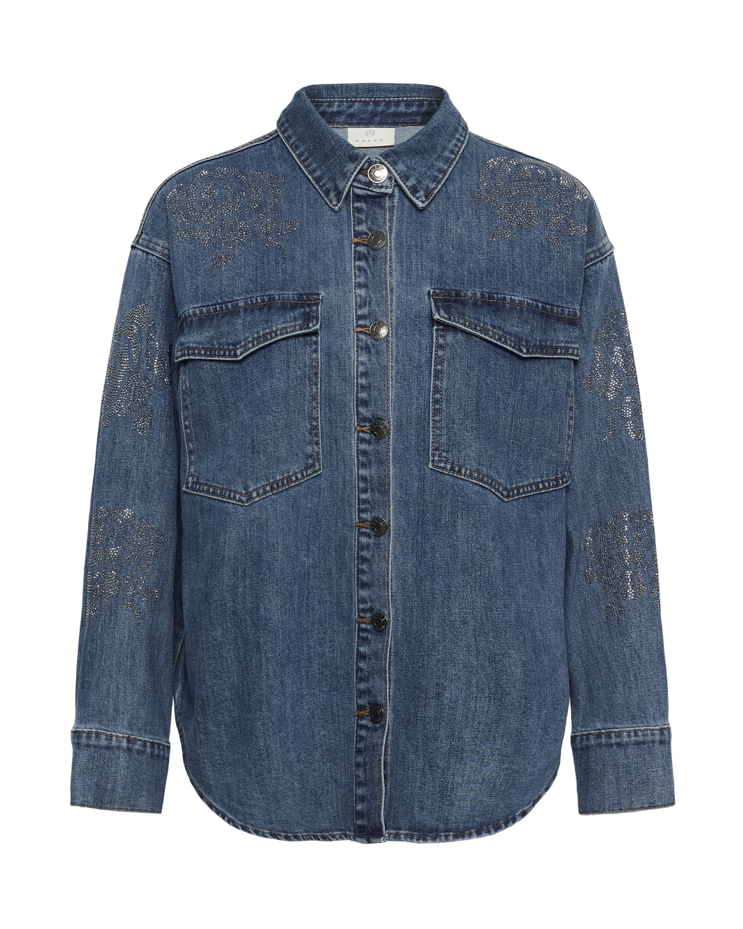 Kaffe Bluse 'Castelia' i XS i lyseblå, Produktvisning
