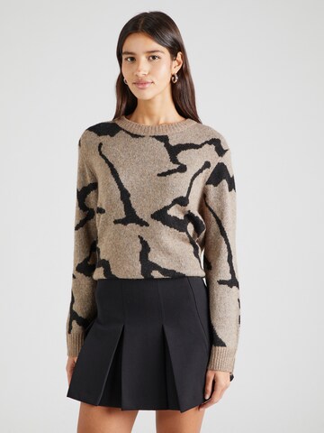 VILA Sweater in Brown: front