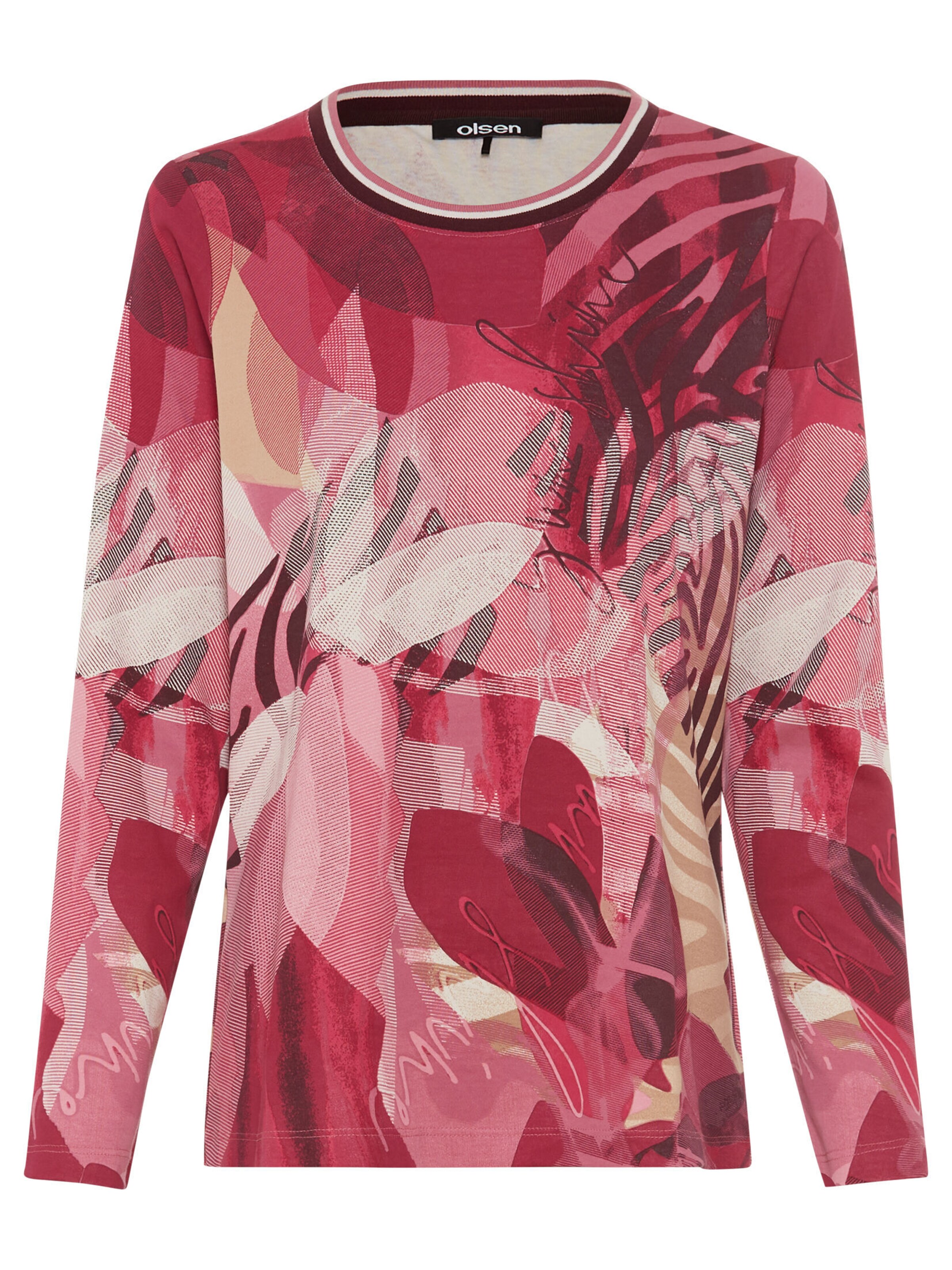 Olsen Shirt in Rood: voorkant