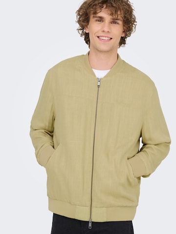 Only & Sons Between-Season Jacket 'ONSRENATO' in Beige