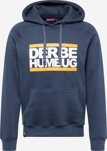 Derbe Sweatshirt 'Humbug' in Blauw: voorkant