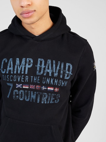 CAMP DAVID Sweatshirt in Zwart