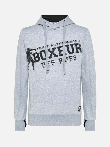 Boxeur des Rues Sweatshirt 'Hooded Sweatshirt with Thumb Openings'‌‌ in Grau