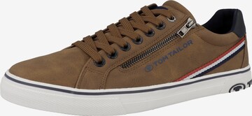 TOM TAILOR Sneakers in Brown: front