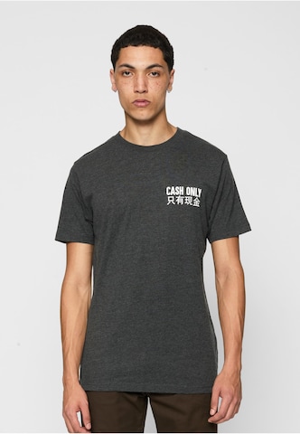 Mister Tee Shirt 'Cash Only' in Grey