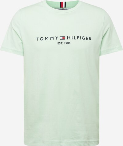 TOMMY HILFIGER Majica u morsko plava / pastelno zelena / crvena / bijela, Pregled proizvoda