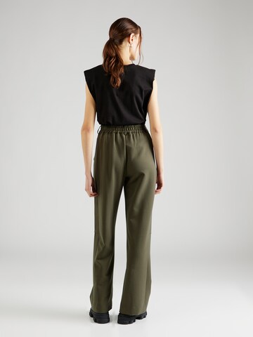 Freequent Wide leg Cargo Pants 'LENNA' in Green