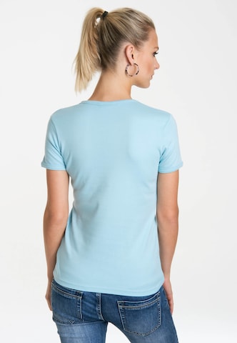 LOGOSHIRT T-Shirt 'Lucky Luke Portrait' in Blau