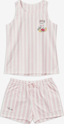 Gisela Pyjama värissä vaaleanpunainen: etupuoli