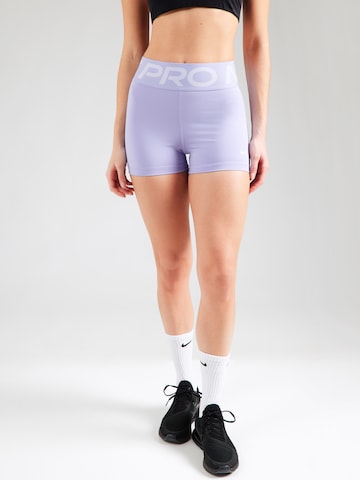 lillā NIKE Šaurs Sporta bikses: no priekšpuses