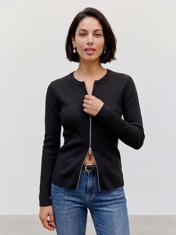 VERO MODA Knit cardigan 'AWJESSICA' in Black