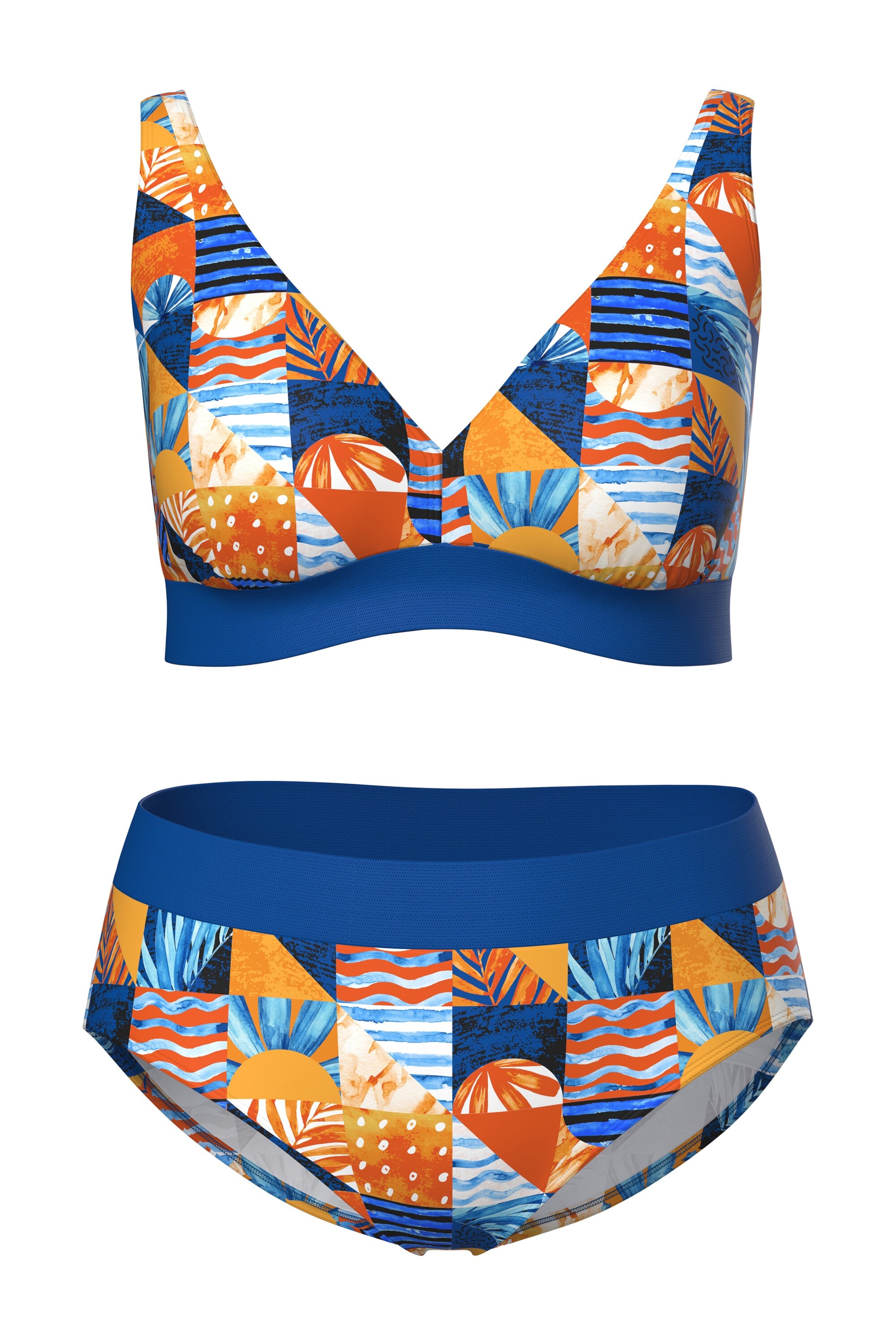 Ulla Popken T-Shirt BH in Mischfarben: Vorderseite