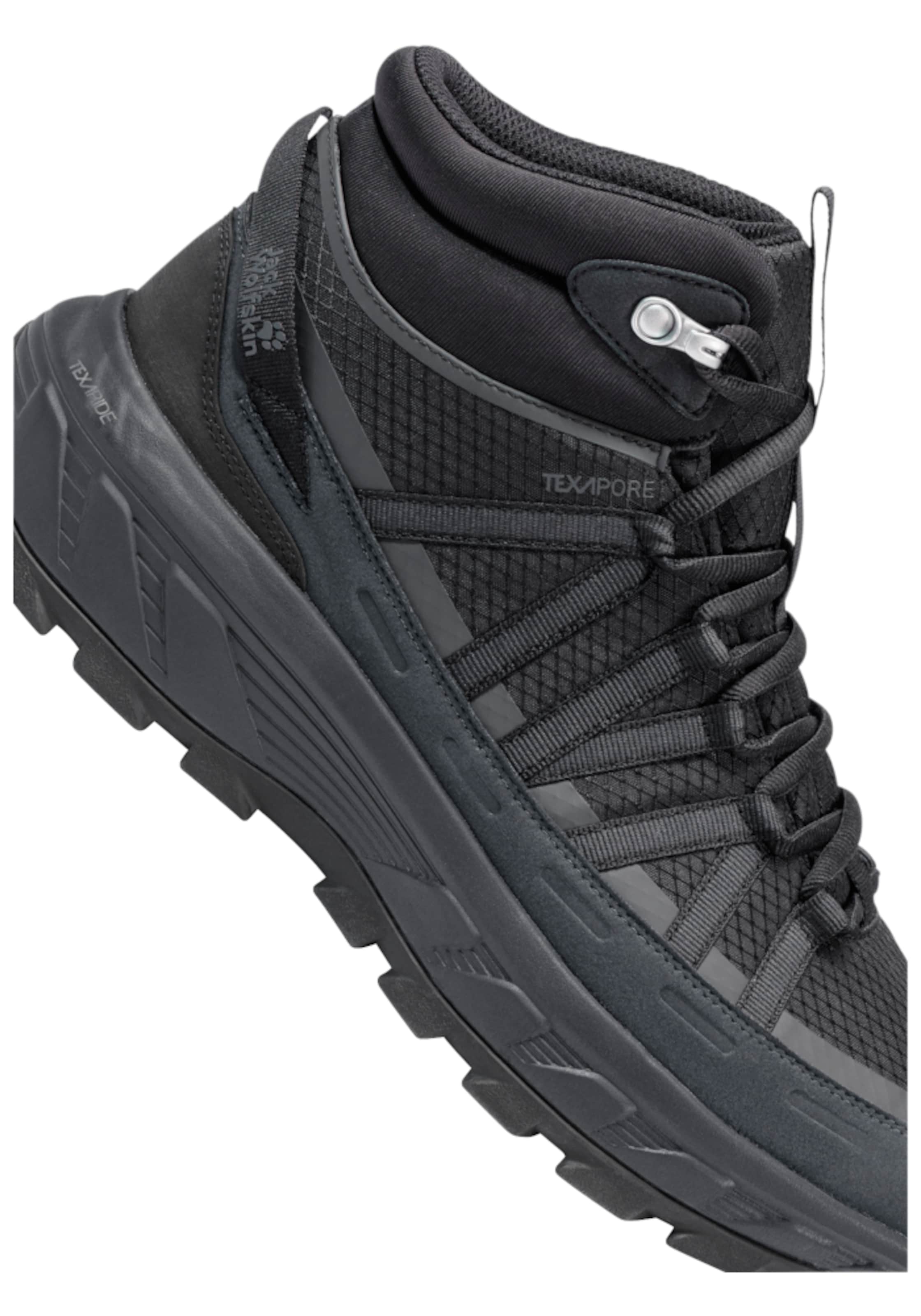 JACK WOLFSKIN Boots 'Wild Hike' in Black