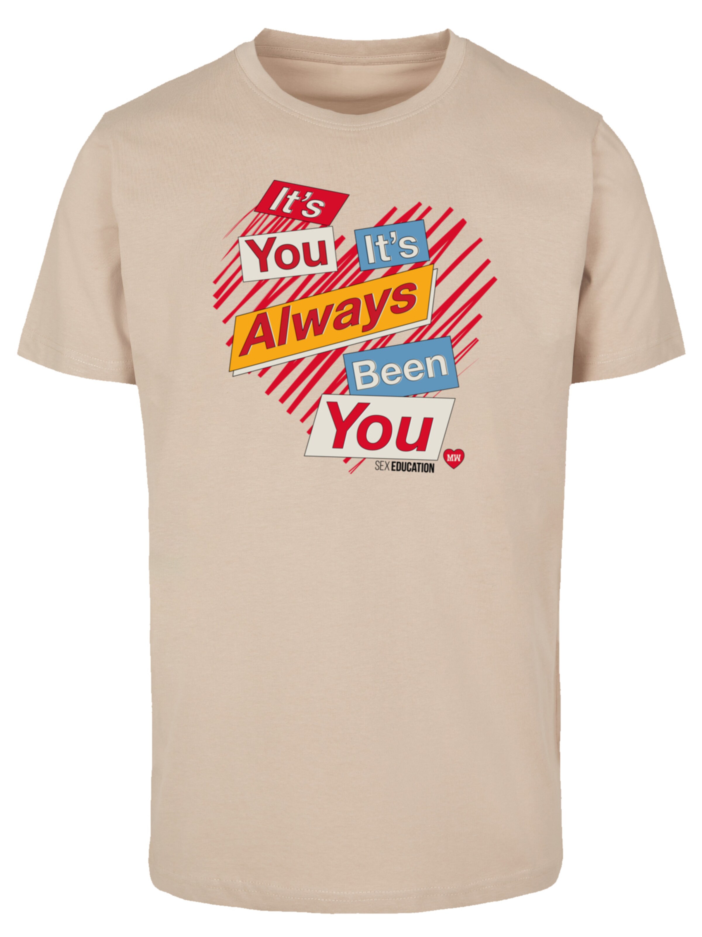 F4NT4STIC T-Shirt 'Sex Education It's Always You Netflix TV Series' in Beige: Vorderseite