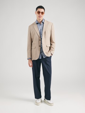 OLYMP Slim fit Zakelijk overhemd in Blauw
